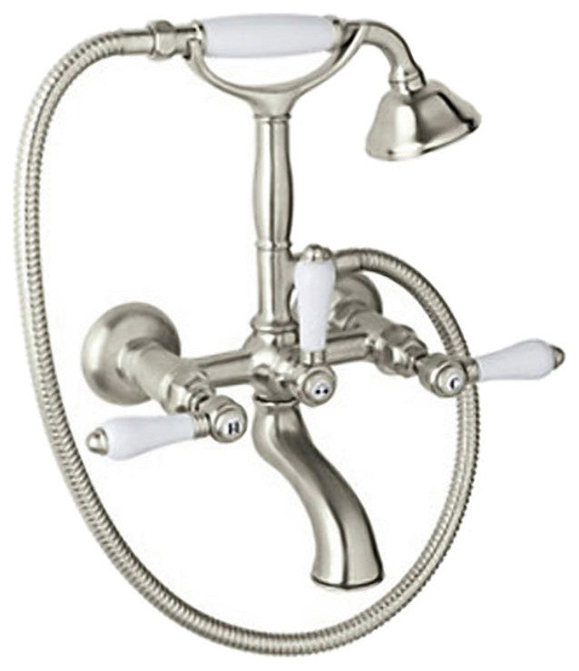 Rohl Country Bath Wall Mount Exposed Tub Filler Faucet Set
