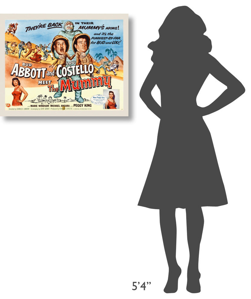 "Abbott & Costello - Meet The Mummy" Canvas Giclee, 30"x24"
