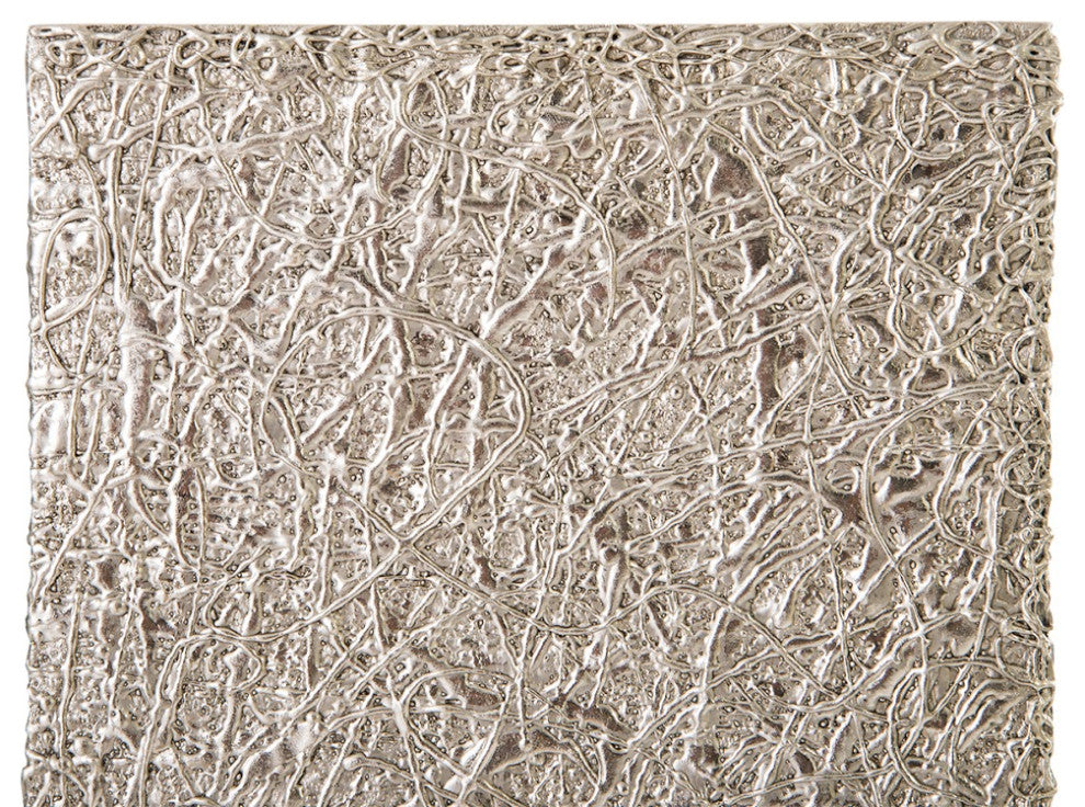 String Theory Pedestal, Silver Leaf, Medium