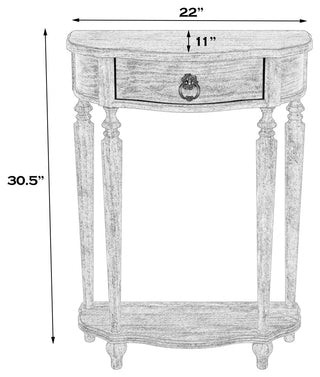 Ashby Painted Console Table, Winter Forest, Cherry Brown