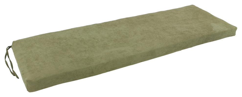 60"x19" Micro Suede Bench Cushion, Sage