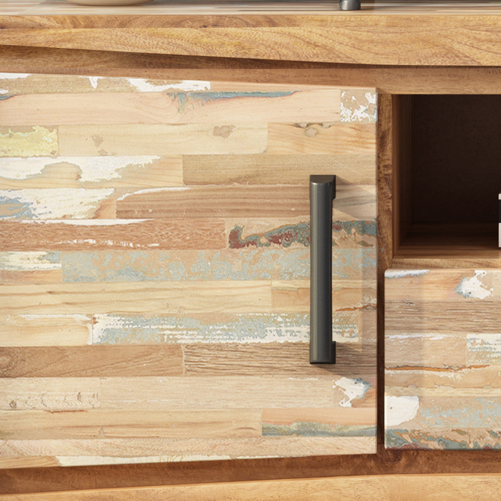 Dorset Handcrafted Boho Reclaimed Wood TV Stand