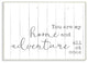 Adventure Family Inspirational Word Wood Design, 10"x15"