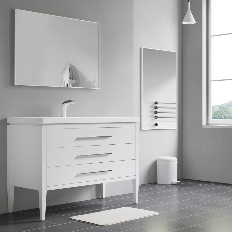 Mattox Mirror, 42x28, White