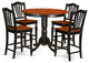 5 Pc Counter Height Dining Room Set - Counter Height Table, 4 Kitchen Chairs