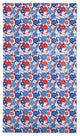 Red White and Blue Florals 58 x 102 Tablecloth
