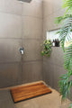 Nordic Style Oiled Teak Shower and Bath Mat 31.4"x19.6"