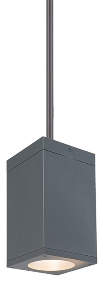 Cube Architectural 5" LED Pendant 18 Deg Beam 3000K, Graphite