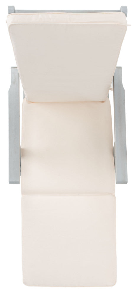 Safavieh Palmdale Outdoor Lounge Chair, Grey/Beige