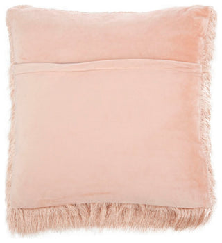 Safavieh Chic Shag Pillow, Blush, 1'8" Square