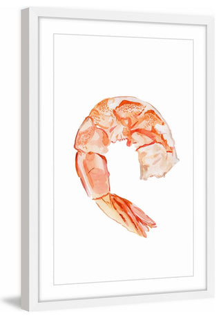 "Crevette" Framed Painting Print, 12"x18"