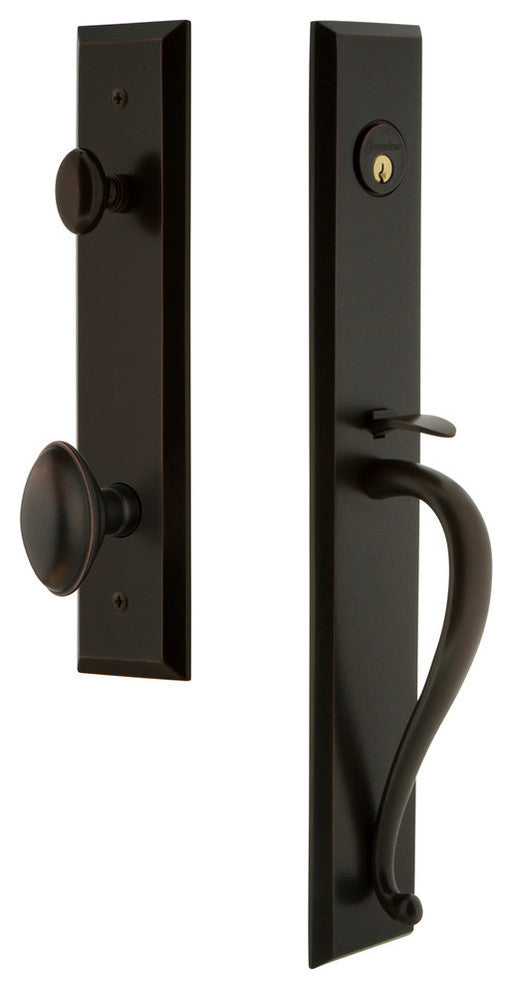 Fifth Avenue 1-Piece Dummy Handleset, S Grip and Eden Prairie Knob, 849458