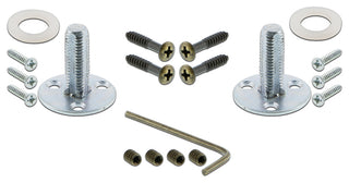 Double Egg & Dart Plate With Round Clear Crystal Knob, Antique Brass