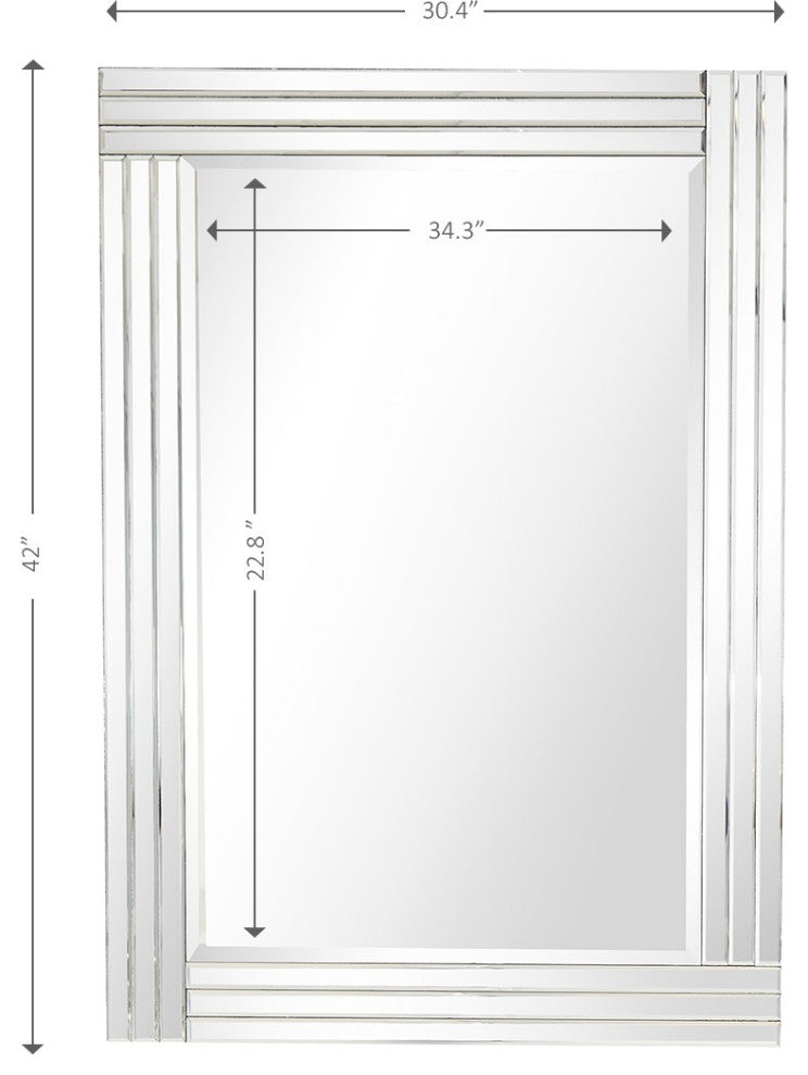 Clear Glass Wall Mirror