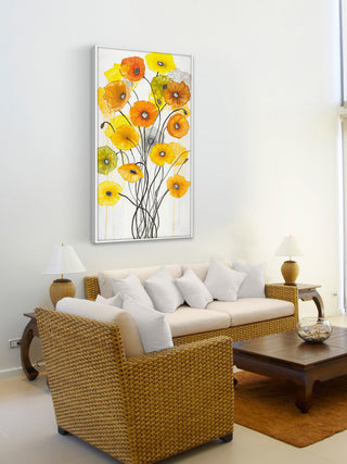 "Summer Gathering Floater" Framed Art Print, 76x152 cm