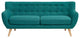 Modway Remark Upholstered Sofa, Teal