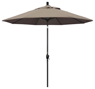 9' Aluminum Umbrella Push Tilt, Taupe