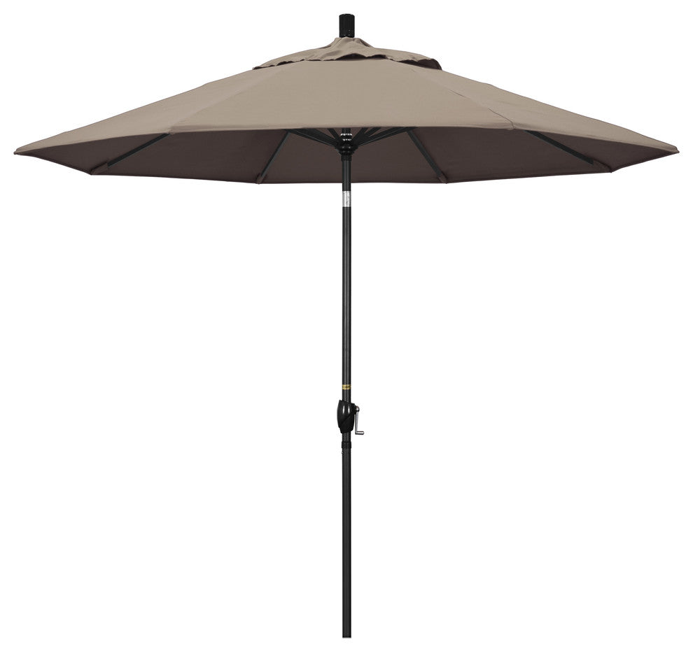 9' Aluminum Umbrella Push Tilt, Taupe