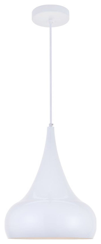 Courtney 1-Light White Pendant