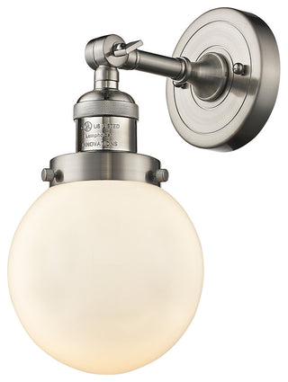 Innovations Lighting 203-Sn-G201-6-Led 1 Light Dimmable Led 6" Sconce