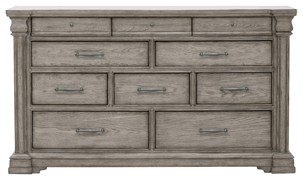 Madison Ridge 10-Drawer Dresser, Heritage Taupe by Pulaski Furniture