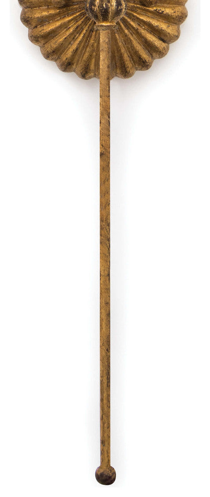 Clove Sconce Single, Antique Gold Leaf