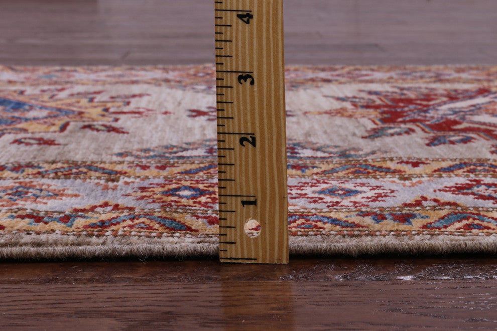 2' 8" X 9' 1" Runner Super Kazak Hand Knotted Wool Rug - Q12840