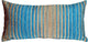 Pillow Decor - Shasta Blue Stripes Rectangular Throw Pillow