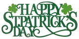 24"L Metal "HAPPY St. Patrick's Day" Wall Decor
