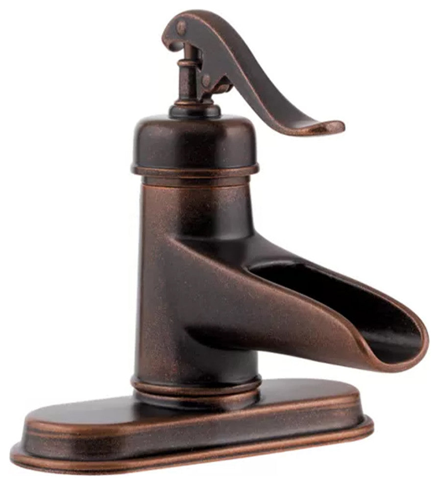 Seville Aged Copper 20" Oval Drop-In Bath Sink with Ashfield Faucet Kit