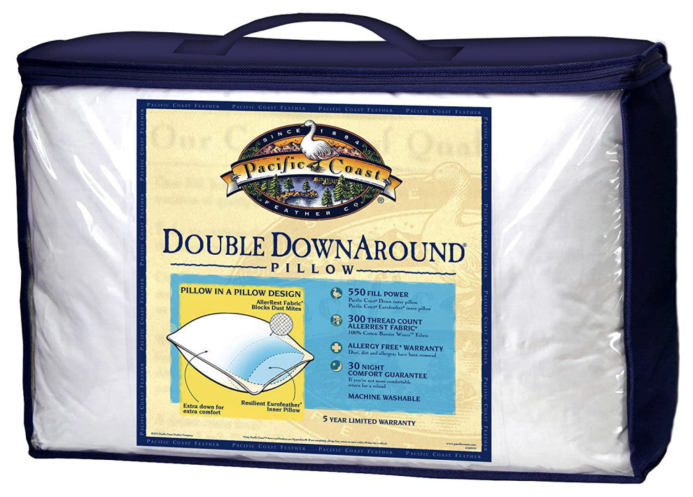 Pacific Coast Gussetted Double Downaround Pillow, Standard