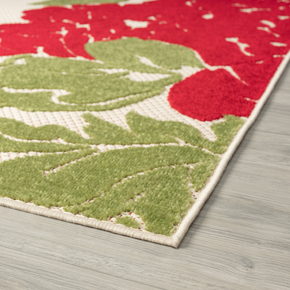 Owen Modern Floral Area Rug, Multi-Color, 8'10" X 12'2"