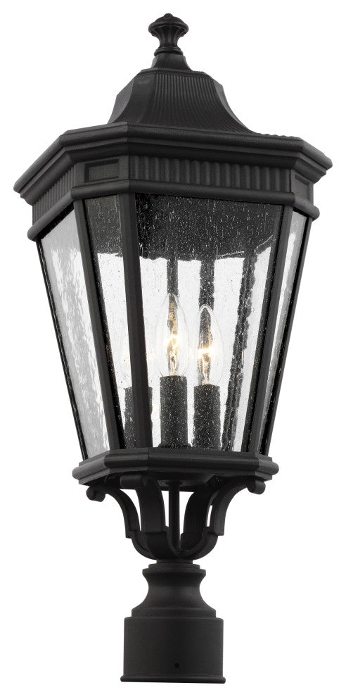 Cotswold Lane Small Post Lantern, Black