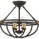 Quoizel Sergeant Four Light Semi-Flush Mount SRG1716WT
