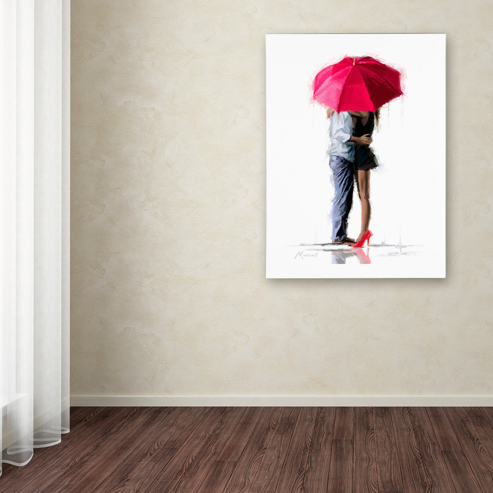 The Macneil Studio 'Red Umbrella' Canvas Art, 47"x35"