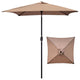 Davee Furniture 6.5' Square Market/Patio Umbrella With Tilt/Crank, 4 Ribs