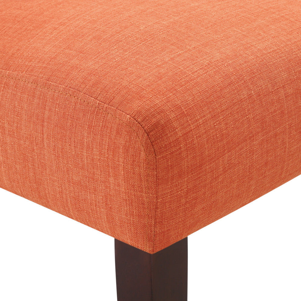 Jasmine Accent Chair, Tangerine Fabric