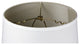2 Light Swag Plug-In Pendant 16"w White with Diffuser, White Cord