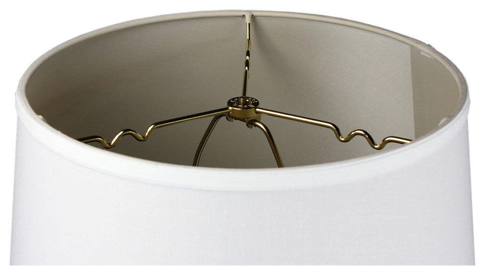2 Light Swag Plug-In Pendant 16"w White with Diffuser, White Cord