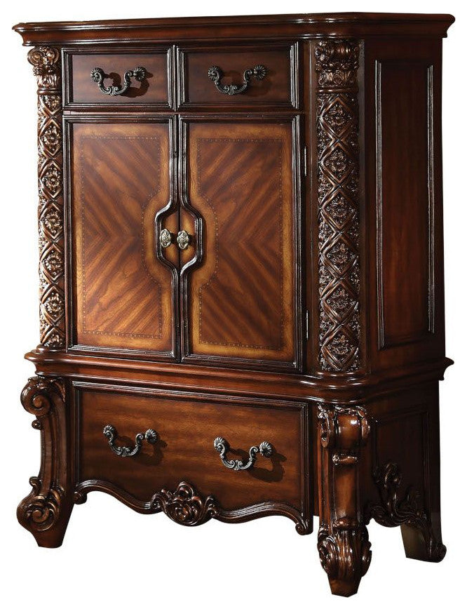 43"x21"x55" Cherry Wood Chest