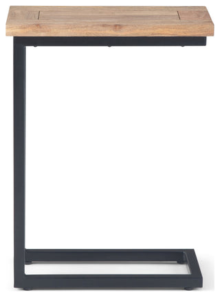 Skyler C Side Table With Marble Top, Natural