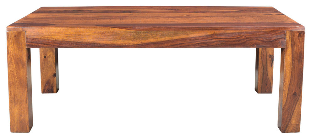 Timbergirl Solid Seesham Wood Cube Small Coffee table, Large Rectange