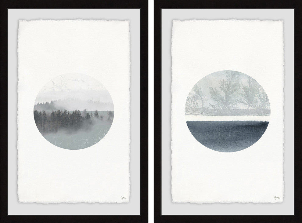 Two Views Diptych, Set of 2, 20x30 Panels
