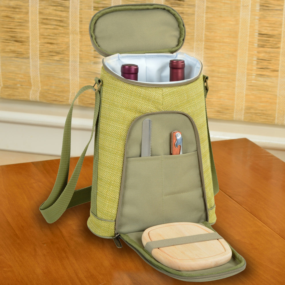Wine and Cheese Cooler, Olive Tweed