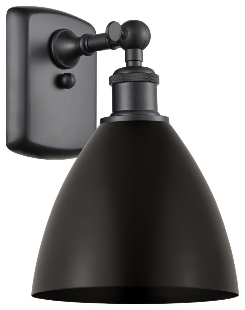 Ballston Dome Sconce, Matte Black