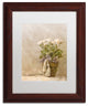 Lois Bryan 'White Roses in the Light' Art, Wood Frame, White Matte, 11"x14"