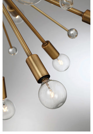 Galea 24 Light Chandelier, Warm Brass