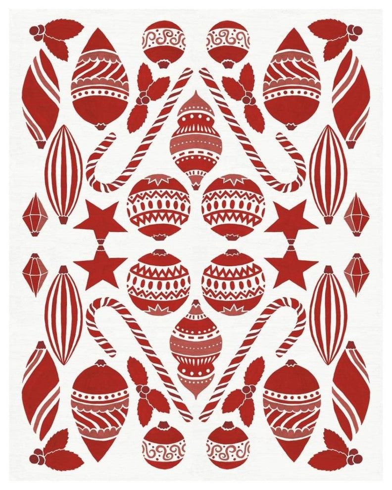 "Christmas Otomi III" Digital Paper Print by Elyse DeNeige, 30"x37"