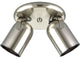 2-Light Multi Directional Roundback Wall/Ceiling Fixture, Brushed Nickel