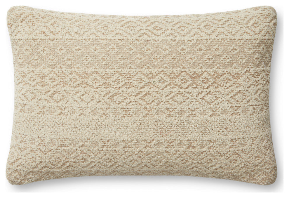Angela Rose x Loloi Henderson Sand / Ivory 13'' x 21'' Cover, Down Pillow